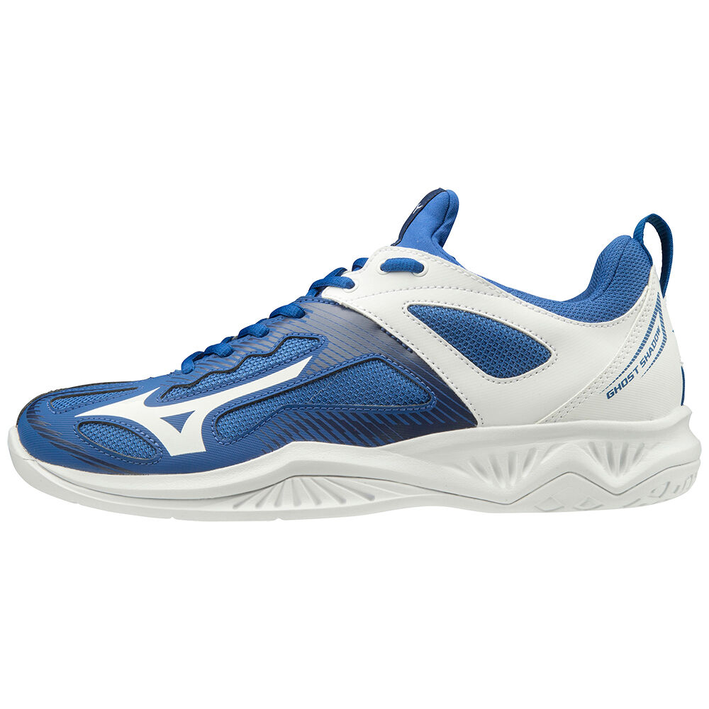 Panske Hadzanarske Tenisky Mizuno Ghost Shadow Modre/Biele/Modre Vypredaj IZRC79620